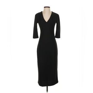 Zara Black V Neck Dress